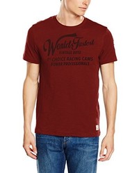 T-shirt bordeaux JACK & JONES VINTAGE