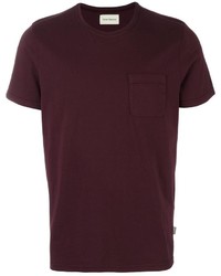 T-shirt bordeaux Oliver Spencer