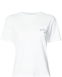 T-shirt brodé blanc Anine Bing