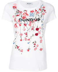 T-shirt brodé blanc Dondup