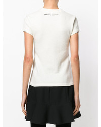 T-shirt brodé blanc Ermanno Scervino