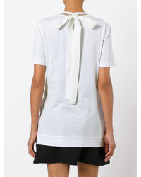 T-shirt brodé blanc Fendi