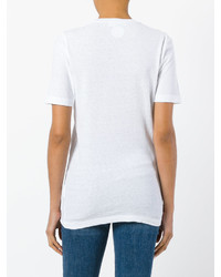 T-shirt brodé blanc Dsquared2