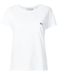 T-shirt brodé blanc MAISON KITSUNE
