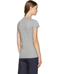 T-shirt brodé gris Stella McCartney