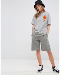 T-shirt brodé gris Asos