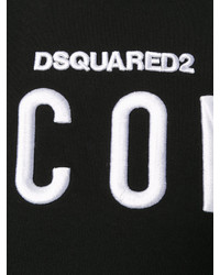 T-shirt brodé noir Dsquared2