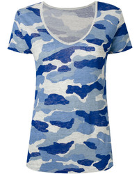 T-shirt camouflage bleu clair Majestic Filatures