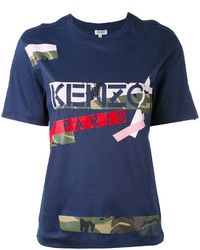 T-shirt camouflage bleu marine Kenzo