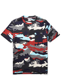 T-shirt camouflage bleu marine Moncler Gamme Bleu