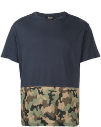 T-shirt camouflage bleu marine No.21