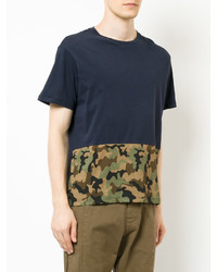 T-shirt camouflage bleu marine No.21