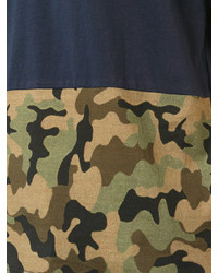 T-shirt camouflage bleu marine No.21