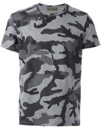 T-shirt camouflage gris foncé Valentino