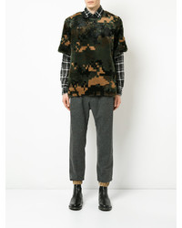 T-shirt camouflage olive Sacai