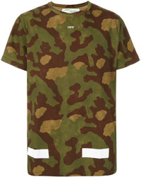 T-shirt camouflage olive Off-White