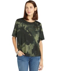 T-shirt camouflage vert foncé