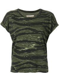 T-shirt camouflage vert foncé Current/Elliott
