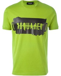 T-shirt chartreuse DSQUARED2