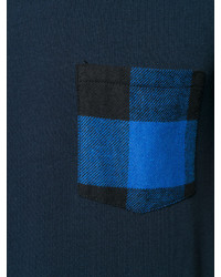 T-shirt écossais bleu marine Hydrogen