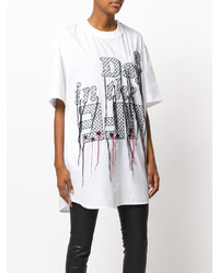 T-shirt en dentelle blanc Sacai