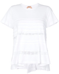 T-shirt en dentelle blanc No.21
