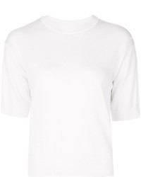 T-shirt en laine en tricot blanc Twin-Set