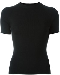 T-shirt en laine noir Rosetta Getty