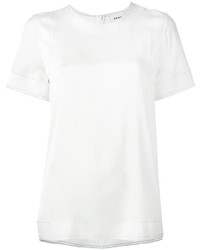 T-shirt en soie blanc DKNY