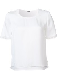 T-shirt en soie blanc Elie Tahari