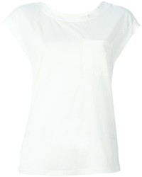 T-shirt en soie blanc Twin-Set