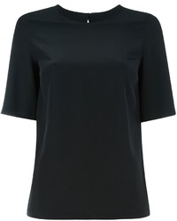 T-shirt en soie noir Dolce & Gabbana