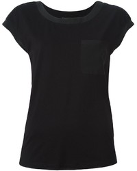 T-shirt en soie noir Twin-Set