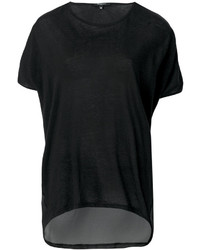 T-shirt en soie noir Unconditional
