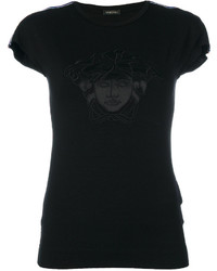T-shirt en soie noir Versace