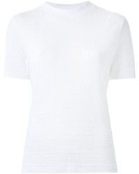 T-shirt en tricot blanc Carven