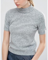 T-shirt en tricot gris Asos