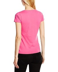 T-shirt fuchsia Fruit of the Loom