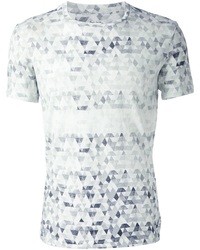 T-shirt géométrique blanc
