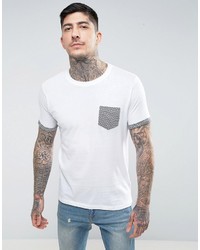 T-shirt géométrique blanc Brave Soul
