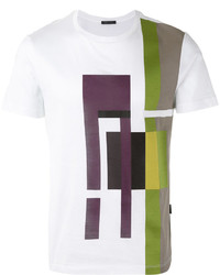 T-shirt géométrique blanc Pal Zileri