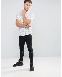 T-shirt géométrique blanc Bellfield