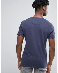 T-shirt géométrique bleu Bellfield