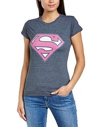 T-shirt gris foncé Dc Superman Comics