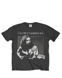 T-shirt gris foncé George Harrison