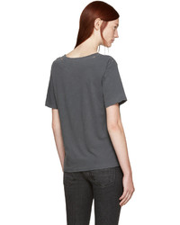 T-shirt gris foncé Amo