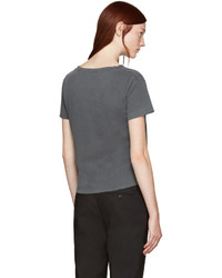 T-shirt gris foncé Amo