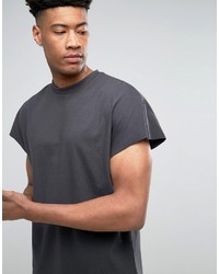 T-shirt gris foncé Asos