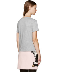 T-shirt gris MSGM