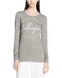 T-shirt gris Hilfiger Denim